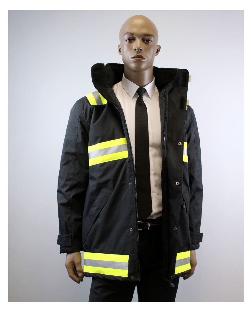 Parka intervention bandes jaune