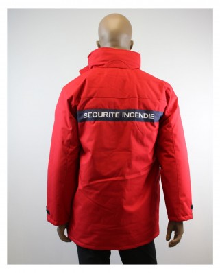 Lot de 10 Parkas Sécurité incendie bandes ssiap 2 faces